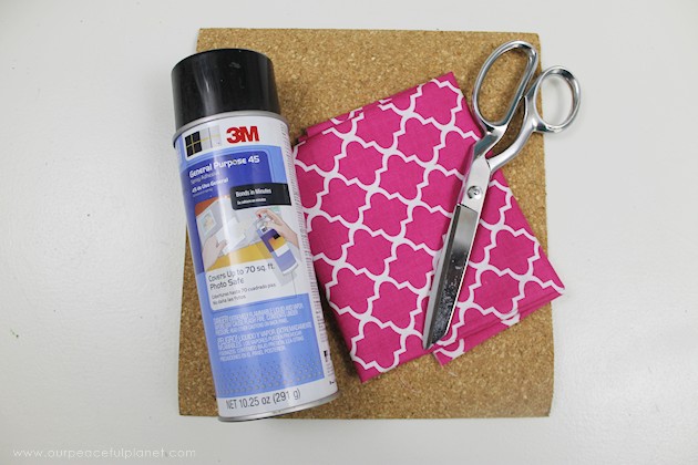 Learn how to make a custom DIY mouse pad in 10 minutes with cork, a bit of material & some spray adhesive. So easy & inexpensive you can make a whole set!