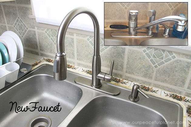 See the final reveal of our outdated kitchen transformation, completed with a minimum of cash. It's now a fun, inspiring place to be. Before & after photos!