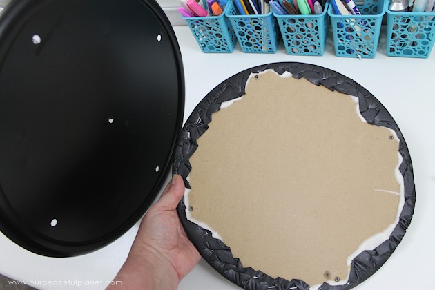 This cheap folding stool from Amazon was for my craft room. It just needed a little love. i.e. paint and material plus a wood circle to make it tad higher. I also added the feature of making the fabric top removable in case I want to change the color at some point.