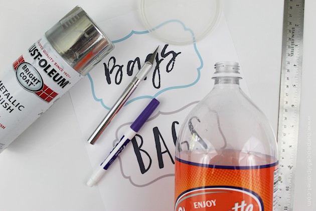 This attractive bag dispenser is from our Contemporary Kitchen Craft set. It's useful, easy to make and a great upcycle project made from a soda bottle.