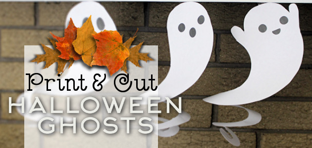 Print & Cut Dangling Ghost Halloween Decorations
