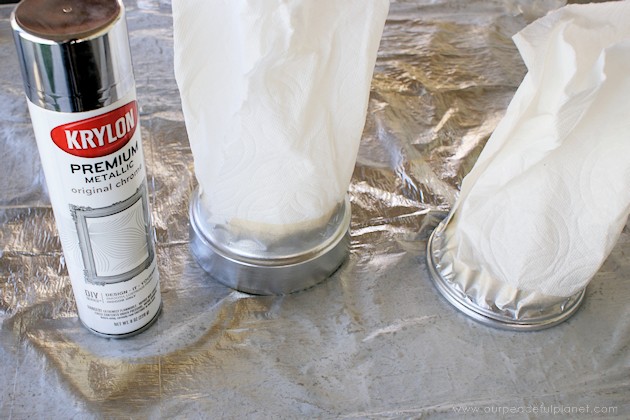 This elegant DIY sugar dispenser will add some beauty to your kitchen. It's made from a clay pot and a glass bowl and is inexpensive and simple to create!