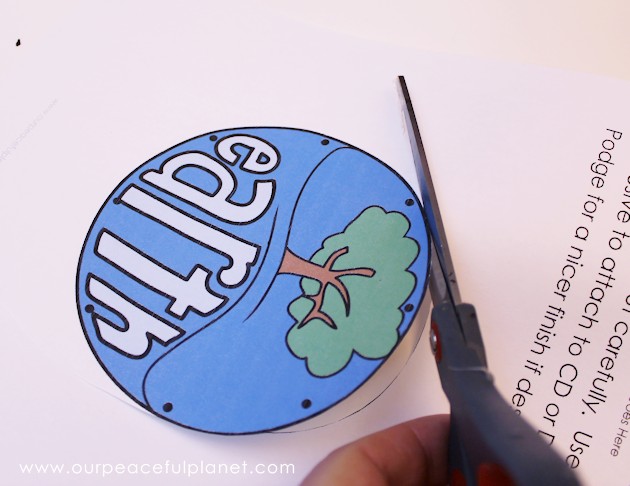Make this awesome world clock for Earth Day or any day! It's made form a CD or DVD and we have free printable original artwork you can download.