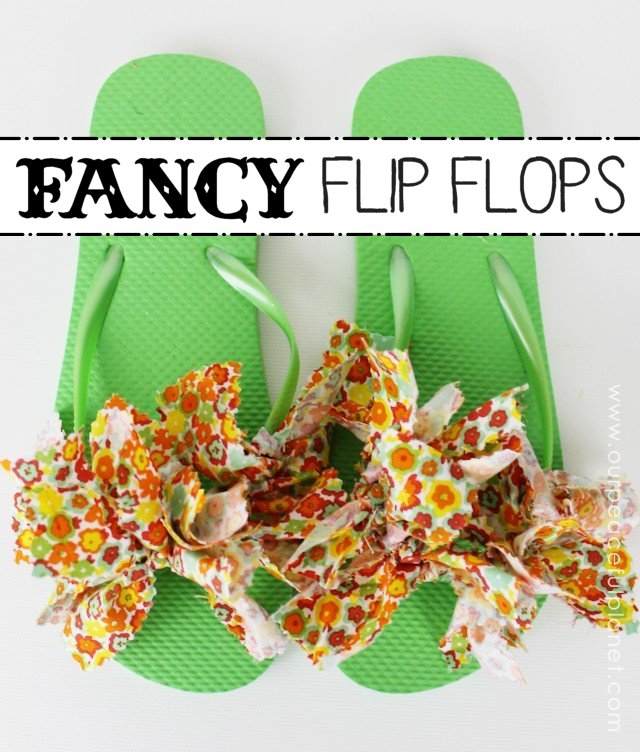 Grab some Dollar Store Flip Flops and turn them into gorgeous unique footwear in a matter of minutes! These simple DIY Flip Flop ideas will inspire you to make a pair for every outfit! 