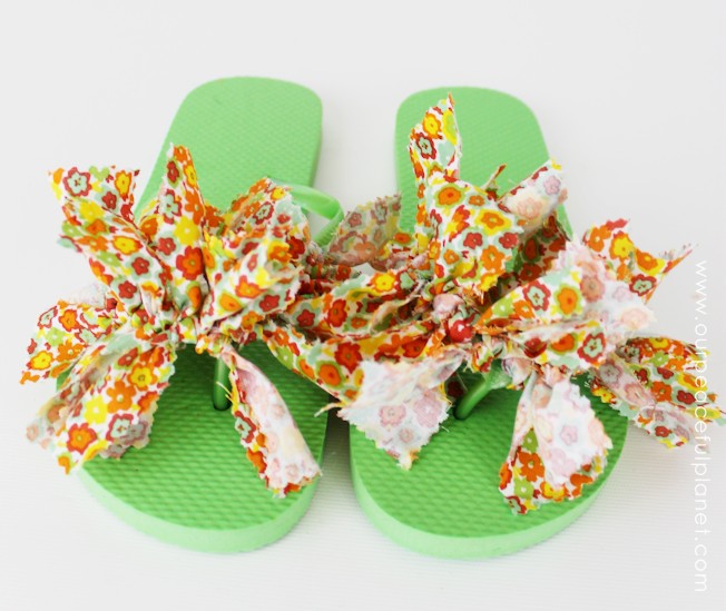 Grab some Dollar Store Flip Flops and turn them into gorgeous unique footwear in a matter of minutes! These simple DIY Flip Flop ideas will inspire you to make a pair for every outfit! 