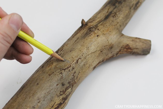 If you're looking for a unique gift idea for couples this darling carved sweetheart branch is perfect and inexpensive. You can make it with a couple of carving tools, which are cheap, and a marker. Or if you happen to own a rotary or Dremel tool and/or a wood burner, you can use those. We show both ways of making it.