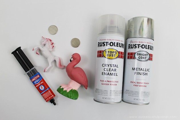 If you like girly car accessories you're gonna love these removable DIY hood ornaments made from small toys & other light weight objects. Make a whole set!