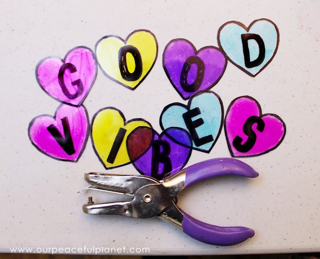 Here's a fun piece of statement jewelry you can make for very little! This chunky good vibes necklace is sure to turn heads. What a great gift too!