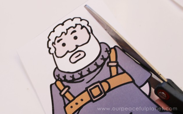 A quick and appropriate doorstop with free printables that you can make to honor this man whose huge size was only appareled by his huge heart. 