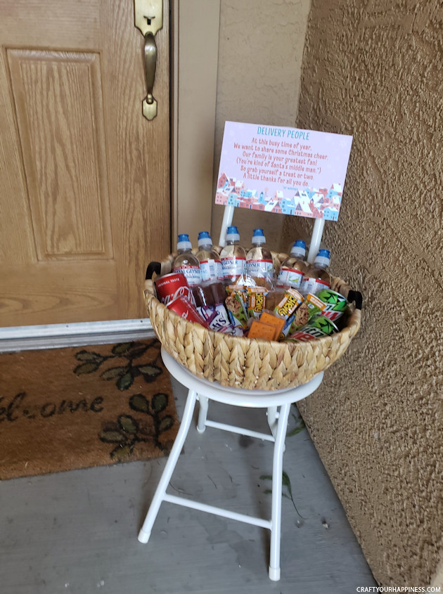 At this busy holiday season no one is busier than your local delivery people. It's easy to take them for granted so here's a little way to say thank you