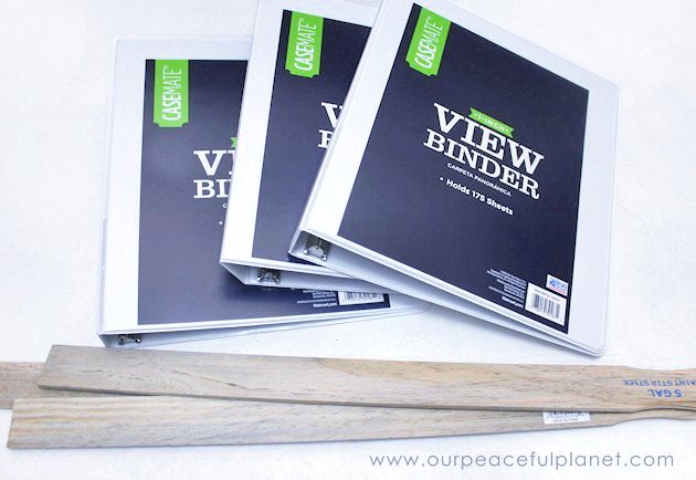 Make super cheap & creative wall mounted file holders using 3 ring binders! We’ve got free printables so you can turn yours into a homework helper set!