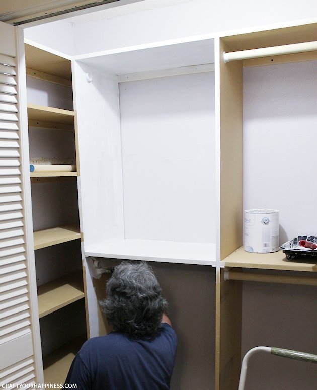 Could your closet use a little more space and organizing? We’ll show you how to build closet shelves along with the rods and cubby holes. We tripled our space! Even amateur woodworkers (like us) can do it with a few tools. Ours was measured and designed in the free software Google SketchUp. (File included.)