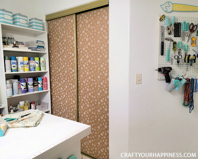 Check out this inexpensive simple way to cover closet door mirrors! It's possible you won't have to buy anything but if you do it's cheap!