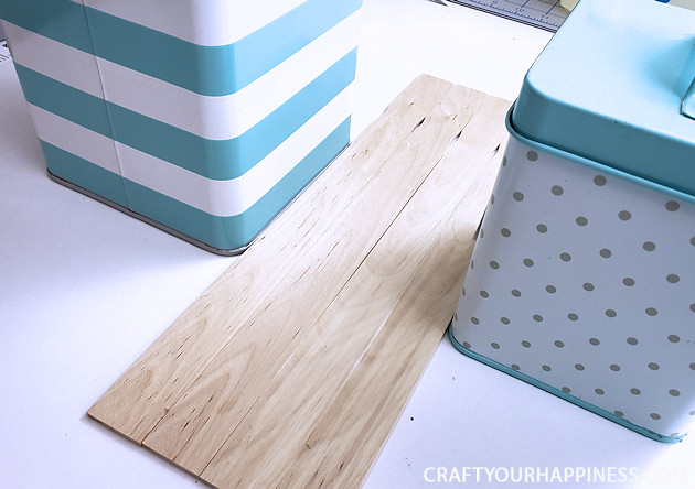 Check out our DIY TV top shelf made from paint sticks. This shelf sits on the top of your TV or monitor and can hold lightweight items!