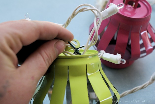 Learn how to make Chinese lanterns that you can string inside or outside your home for parties or events. They are wonderful upcycles made from soda cans!