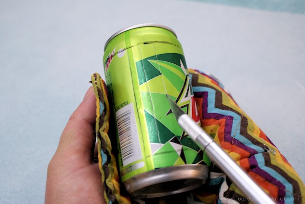 Learn how to make Chinese lanterns that you can string inside or outside your home for parties or events. They are wonderful upcycles made from soda cans!