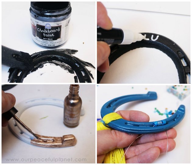 Invite good luck into your home by hanging a beautiful lucky horseshoe. Use a typical horseshoe or make one out of foam board with our pattern. It's easy!