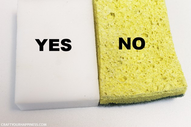Here's a quick way to make stencil sponges, or as they are sometimes called stipplers. All you need is a dowel, glue, scissors and a foam sponge!