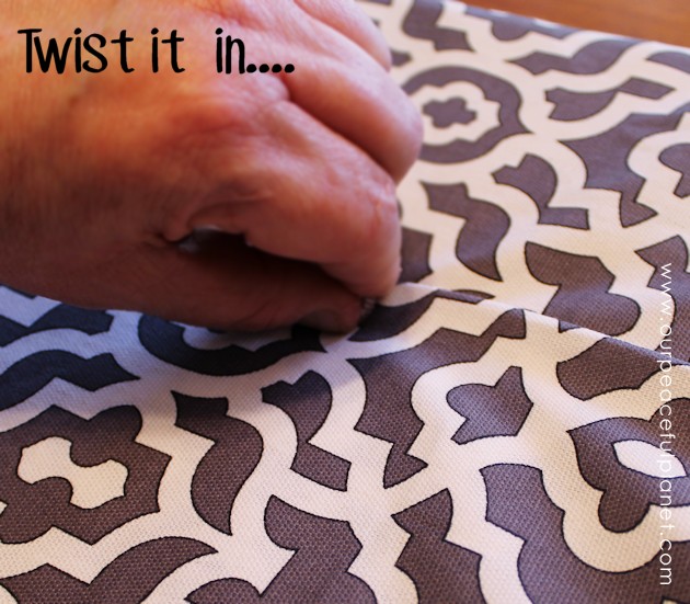 Upholstery pins are are an incredibly simple yet versatile tool for doing some quick no-sew recovering in your home. We recovered a window seat in minutes!