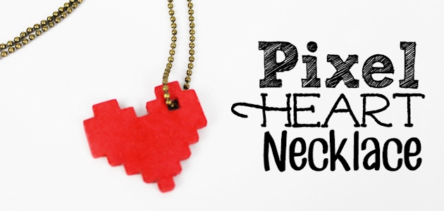 Pixel Heart Necklace Tutorial