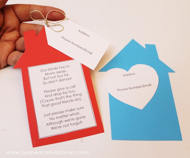 Moving can be bittersweet but these printable poetic moving announcements are a fun way to let your neighbors know you'll miss them and to keep in touch!