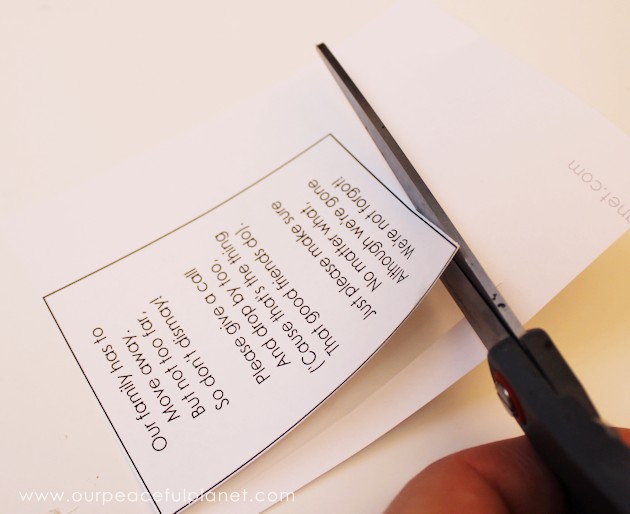 Moving can be bittersweet but these printable poetic moving announcements are a fun way to let your neighbors know you'll miss them and to keep in touch!