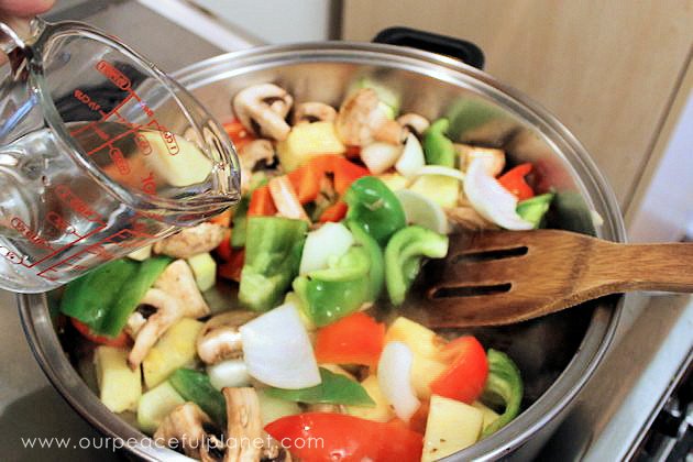 The best thing about this quick, yummy & healthy stir fry recipe is there's no measuring! Grab the veggies you like, some "special sauce" & your chopsticks!