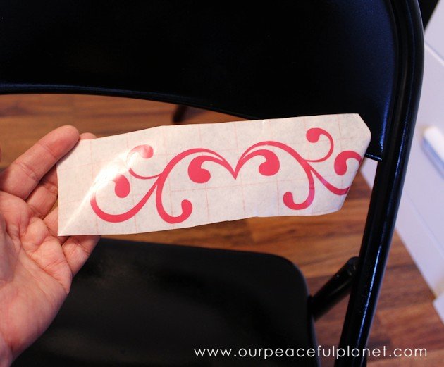 We'll show you how to easily do a folding chair makeover with some spray paint and vinyl labels for a classy, quick and inexpensive addition to any room!