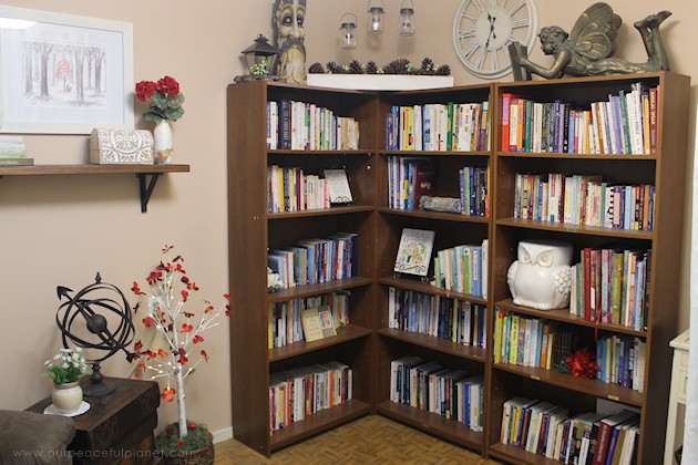 We made a simple room divider and turned a laundry room into a laundry slash home library that has a global feel and you won't believe how easy it was!