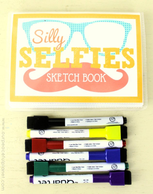 Make a Silly Selfie quiet book in 15 minutes using our FREE DOWNLOAD! An amazingly simple project guaranteed to provide hours of fun for kids of all ages!