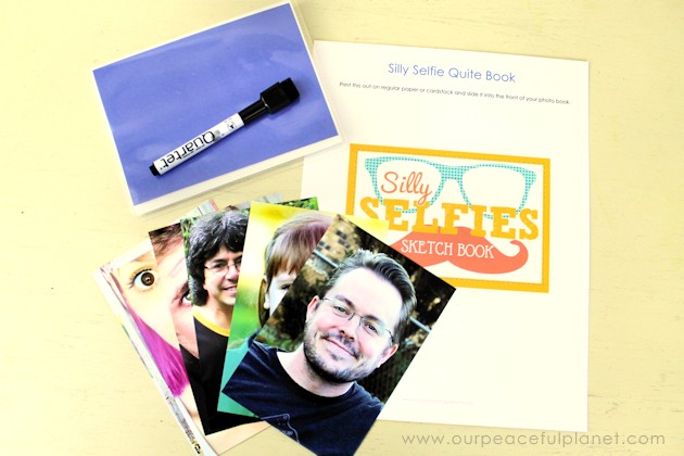 Make a Silly Selfie quiet book in 15 minutes using our FREE DOWNLOAD! An amazingly simple project guaranteed to provide hours of fun for kids of all ages!