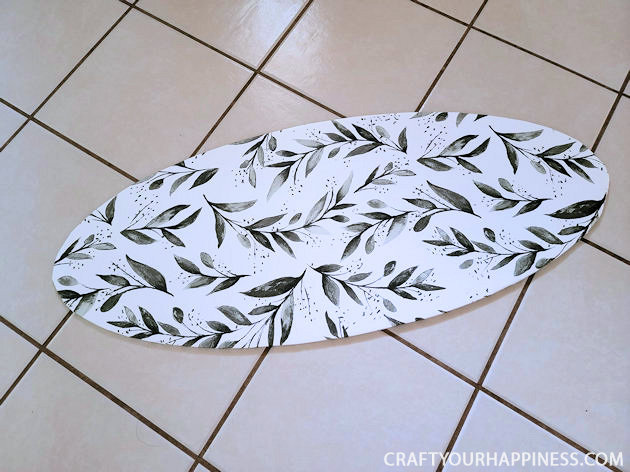 All you need is 3 things to make this lovely simple DIY wood door oval window cover for privacy and it's not only inexpensive it's removable!
