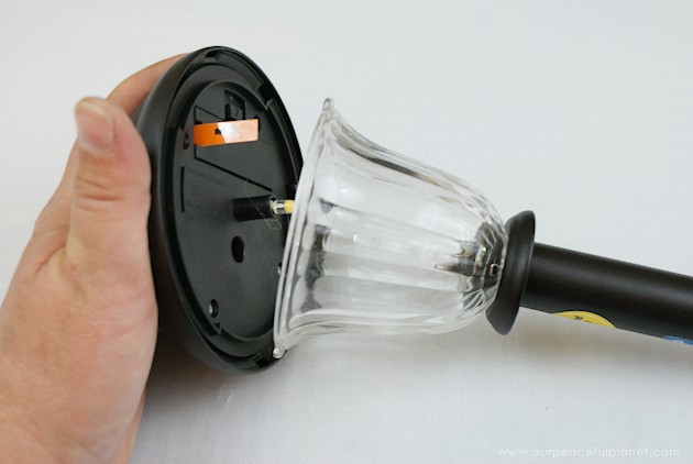 You can turn a candlestick or an old lamp into a solar lamp quick and easy by following these simple directions. It’s a great way to save energy!