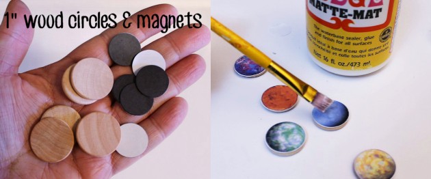 Make a Star Wars Family Command Center! Use our free printable quote and planets for magnets. Then you too can say "The Force is Strong in My Family"!