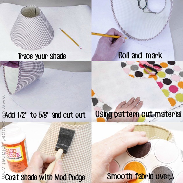 This trendy Star Wars lamp is easy to make and costs very little. All you need is an old lamp, spray paint, Mod Podge and some Star Wars material.
