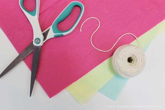 For simple & unique window treatment ideas you'll love our tissue paper flower window toppers. The gorgeous flowers cost pennies & take minutes to make.