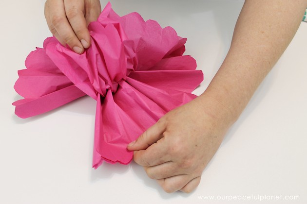 For simple & unique window treatment ideas you'll love our tissue paper flower window toppers. The gorgeous flowers cost pennies & take minutes to make.