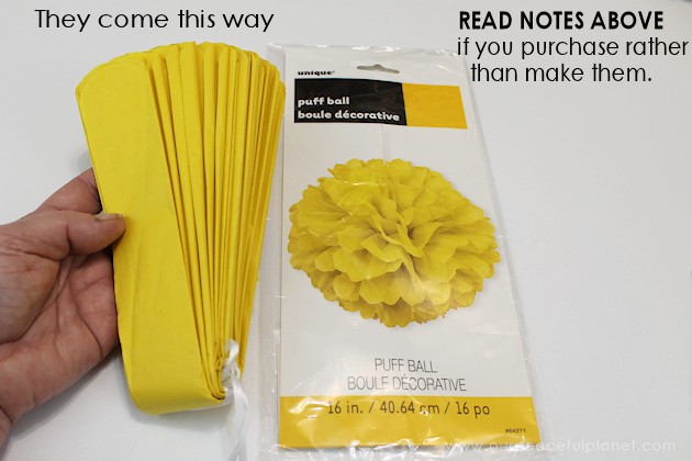 For simple & unique window treatment ideas you'll love our tissue paper flower window toppers. The gorgeous flowers cost pennies & take minutes to make.