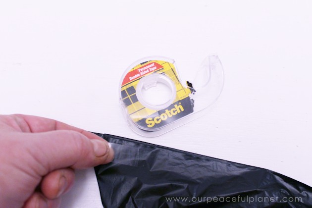 Need quick, low cost awesome looking Halloween decorations? Go to your cupboard, grab some black plastic trash bags & make a large creepy bat in 5 minutes!