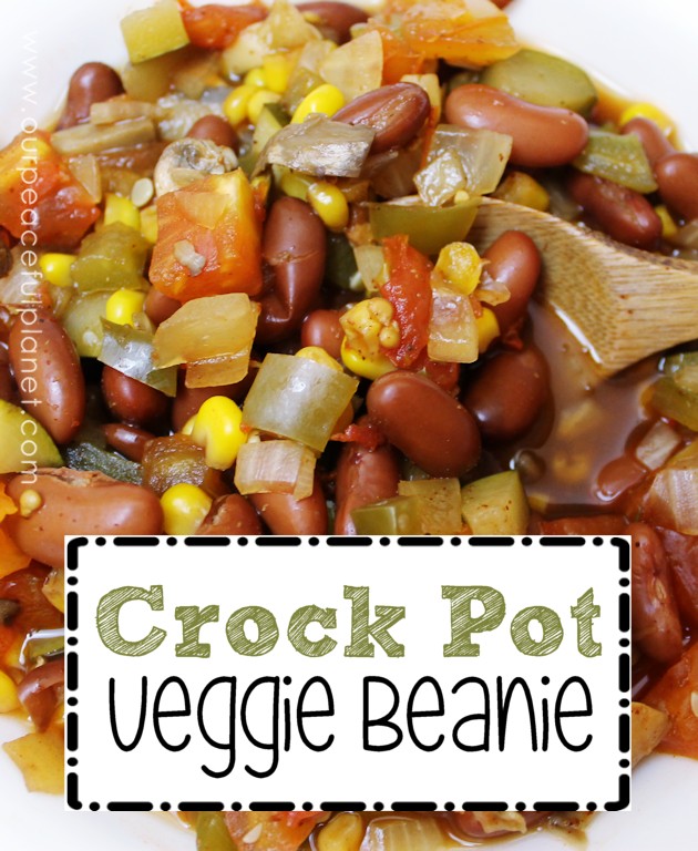 If you're looking for vegan crock pot recipes this one is as good leftover as it is right out of the pot. Fresh veggies, lost of mushrooms and kidney beans!