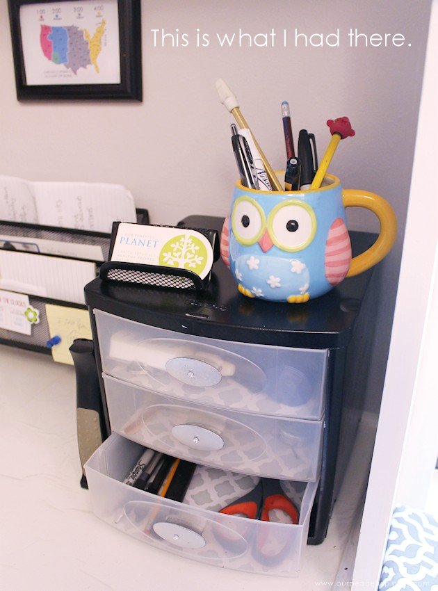 We built this lovely custom desk organizer with some basic wood tools. It comes with the Google Sketchup file you can adjust to fit your own needs