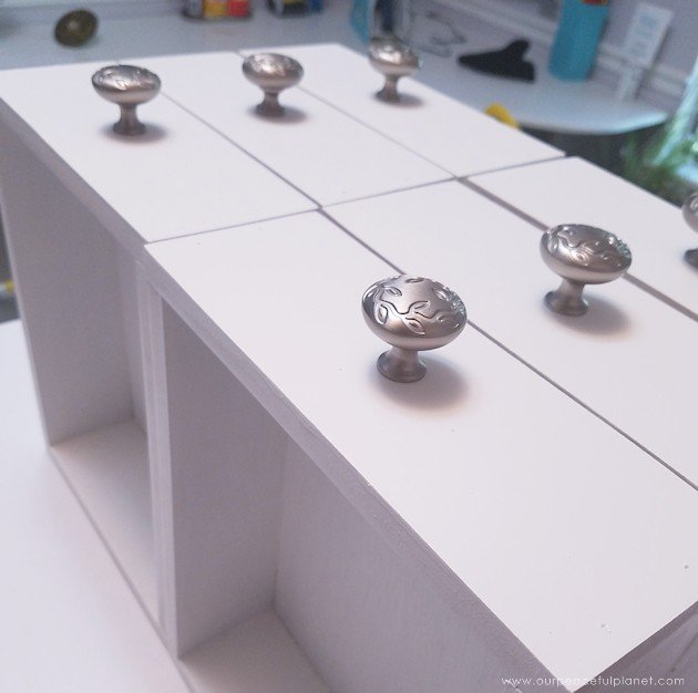 We built this lovely custom desk organizer with some basic wood tools. It comes with the Google Sketchup file you can adjust to fit your own needs