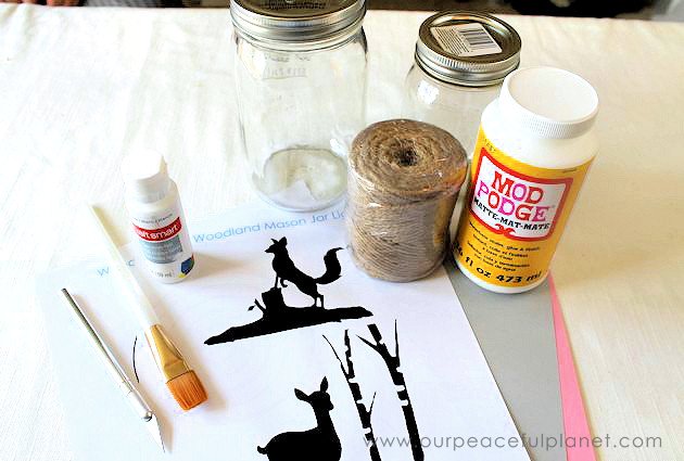 Not your typical mason jar light, these wondrous woodland silhouettes will bring a whimsical touch of nature into your home. Get your free download now!