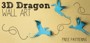 3D Dragon Craft Wall Art