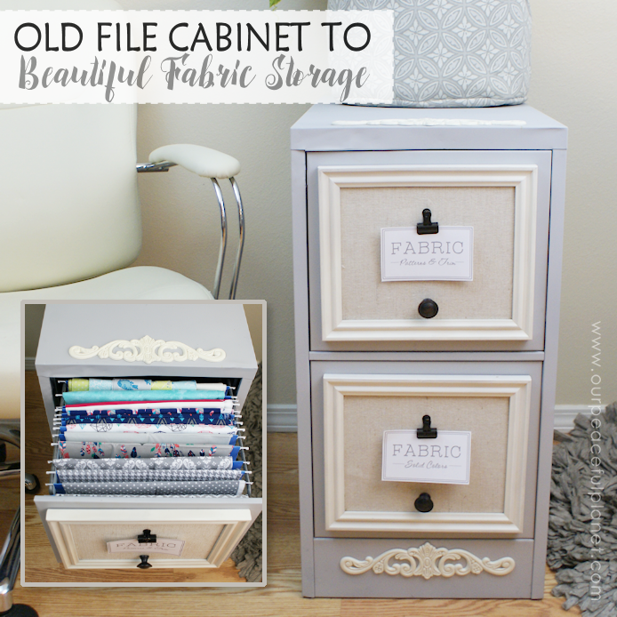 Looking for a way to store all those pieces of fabric you've been collecting? Well it ends up a 2 drawer file cabinet might be the answer to your problems!