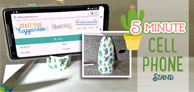 5 Minute DIY Cell Phone Stand