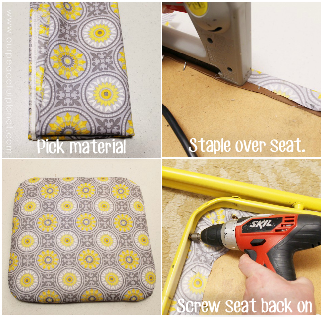 Do you have a piece of furniture that’s functional but ugly? This folding chair was one such item. I'll show you how I did a quick yet dramatic and inexpensive makeover that turned this icky item into something gorgeous!