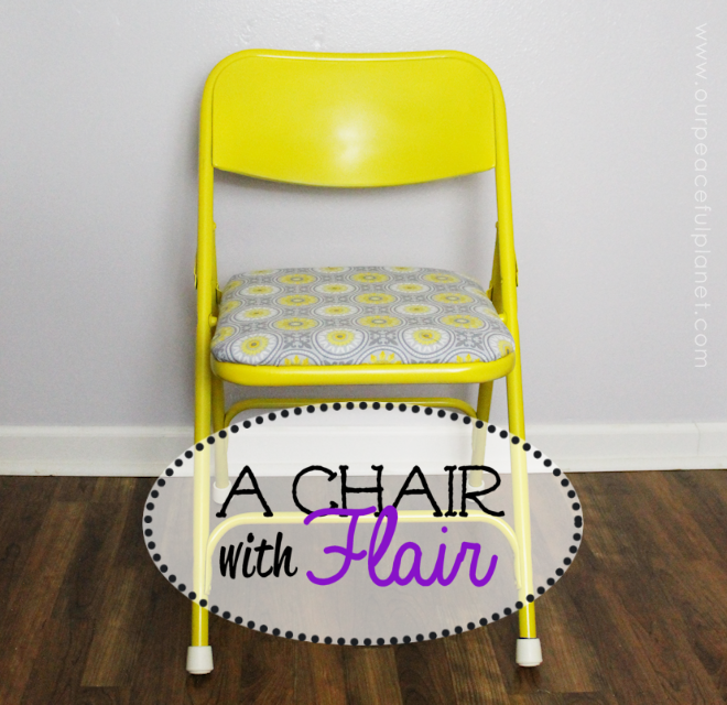 Do you have a piece of furniture that’s functional but ugly? This folding chair was one such item. I'll show you how I did a quick yet dramatic and inexpensive makeover that turned this icky item into something gorgeous!