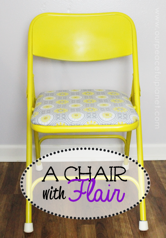 Do you have a piece of furniture that’s functional but ugly? This folding chair was one such item. I'll show you how I did a quick yet dramatic and inexpensive makeover that turned this icky item into something gorgeous!
