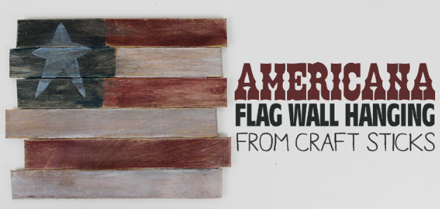 Americana Decor from Craft Sticks